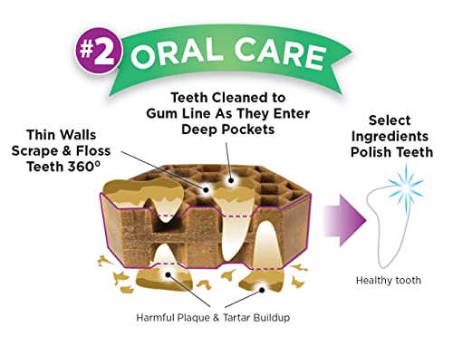 Yummy Combs Dental Treats For Dogs | Yummy Dog Treats For Teeth Cleaning | Shape To Scrape Tartar | Made With 44% Chicken Protein | Dental Dog Treats For Extra Small Dogs (24Oz, 96 Count) #TOP6