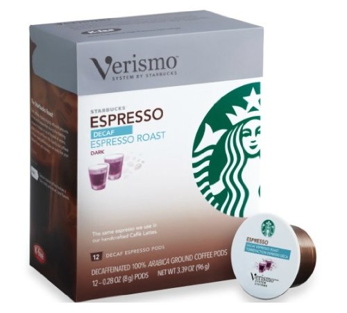 Buy Starbucks Verismo Decaf Espresso 