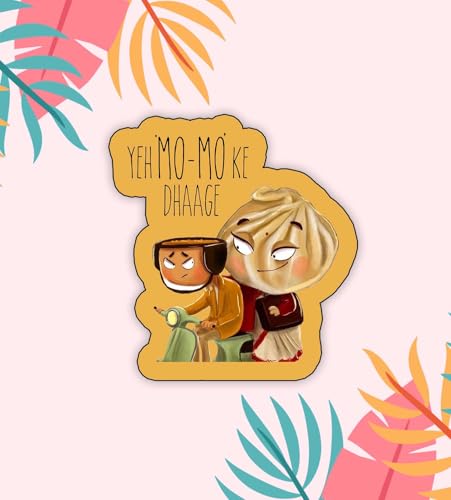 Image of Gift Me Bazar Fast Food Fridge Magnets for Refrigerator Stylish Decor | Home, Kitchen and Office Decoration | Best Souvenir Gift (Yeh Mo-Mo Ke Dhaage)