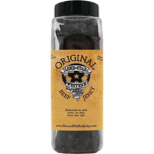 Lone Star Original Beef Jerky - 8 oz Reclosable Jar - Classic Handcrafted Flavor - Made in the USA Lone Star Original Beef Jerky - 8 oz Reclosable Jar - Classic Handcrafted Flavor - Made in the USA