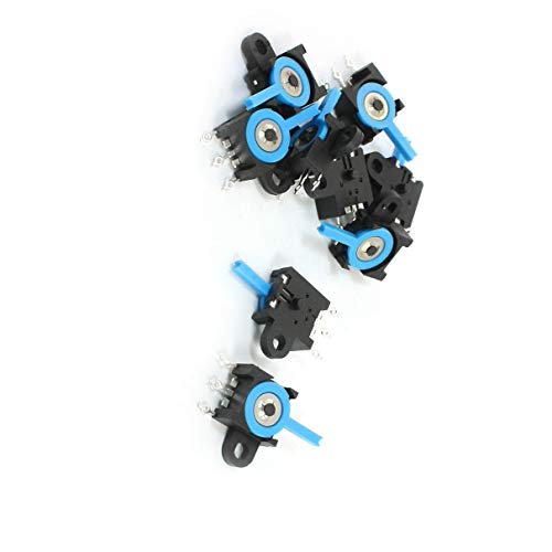 Aexit 9pcs 3 Networking Products Solder Lug 1P2T 2 Position Panel Mount Slide Switch Switches AC250V 1.5A