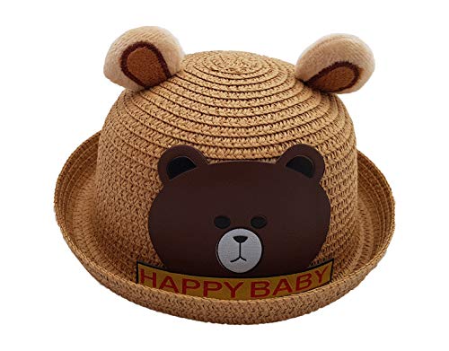 Image of VRITRAZ Baby Boy's and Girl's Kids Children Cute Printed Cartoon Gift Summer Fancy Dress Straw Fasion Hat Cap 1