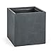 Produktbild blumfeldt Solidflor Pflanzkübel Pflanztopf Übertopf Blumentopf (50 x 50 x 50 cm, Fiberton, Beton-Optik, frostsicher, niedriges Gewicht, sicherer Stand) anthrazit