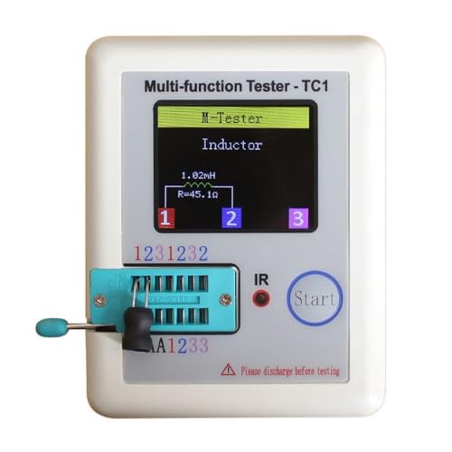 Capacimètre LCR ESR testeur de transistor TC1 DELURA diode triode NPN