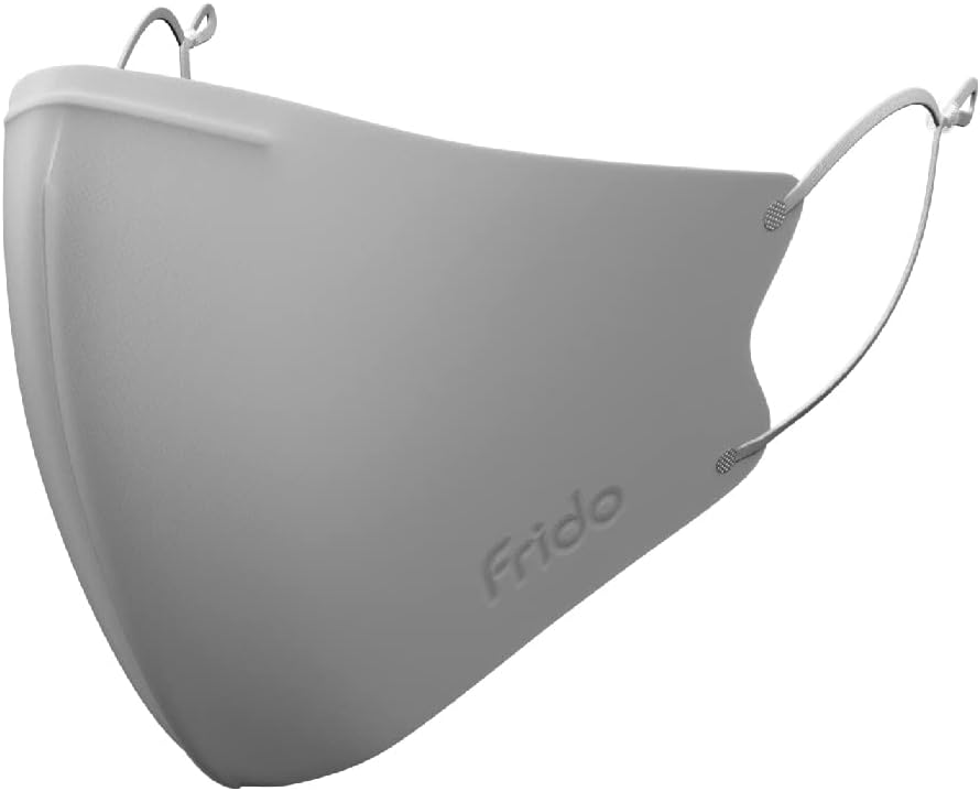 Frido ULTIMATE PRO Copper Masks with Adjustable Ear Loops and Nose Clip, Copper Treated Layer, Breathable and Washable Mask for Men and Women, Made in South Korea, Medium- Metallic Grey (Pack of 4)