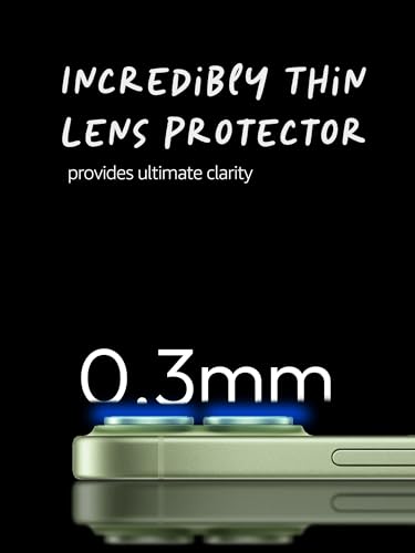 Image of Lensarmor Compatible with iPhone 17 Camera Lens Protector Sage (2-Pack) - 9H Tempered Glass, Military-Grade Anti-Scratch, Case-Friendly, Easy Install Frame
