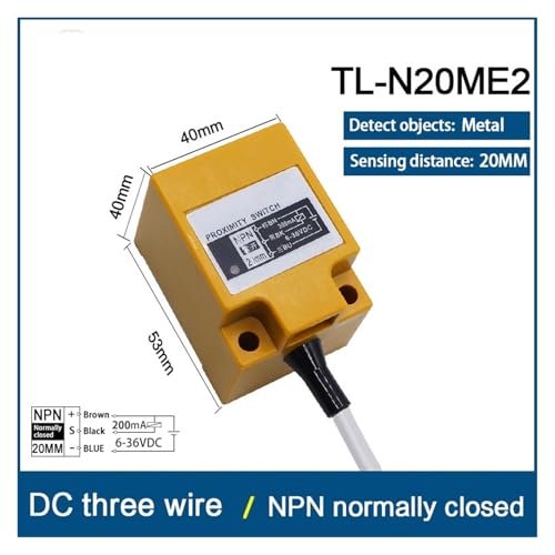 Sensor de proximidad impermeable TL-N20ME2 con detección de 20mm 3