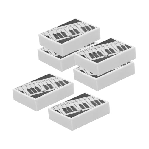 DOITOOL Portable School Erasers 6pcs Pencil Erasers Bright Colorful Cartoon Design Great for