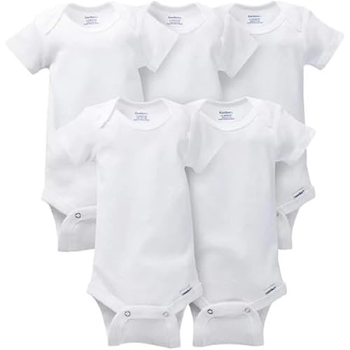 Gerber baby-boys 5-pack Short Sleeve Variety Onesies Bodysuits
