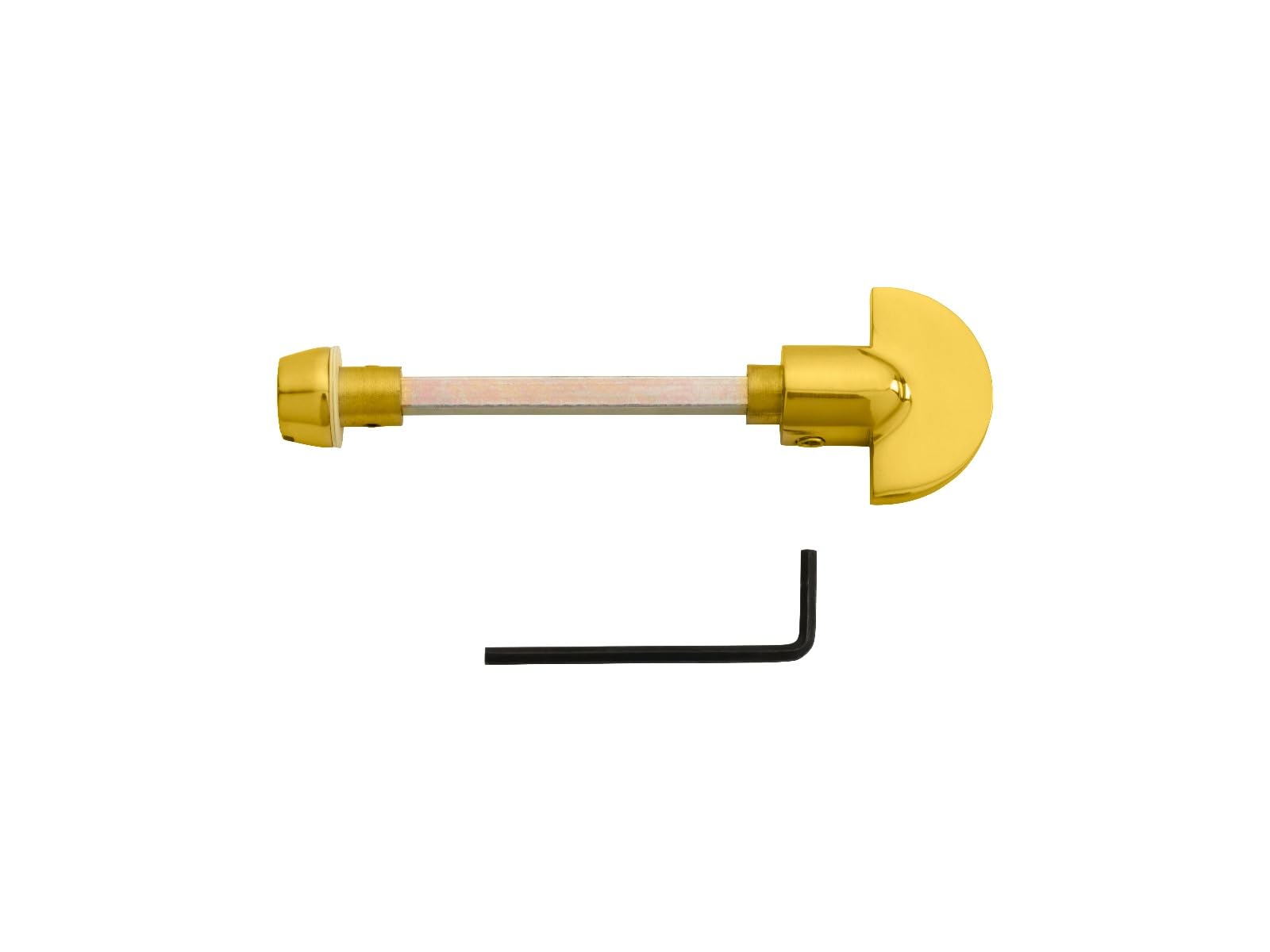 Ironmongery Solutions® Spare Turn & Release with Longer 5mm x 80mm Spindle for Bathroom & WC Doors Satin Finish Fixings Included (Polished Brass)