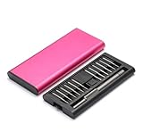 1set Metall Multifunktions-Schraubendreher for Brillen Telefon Computer Kamera Reparatur Home Wartung Handwerkzeug(Dark Pink)