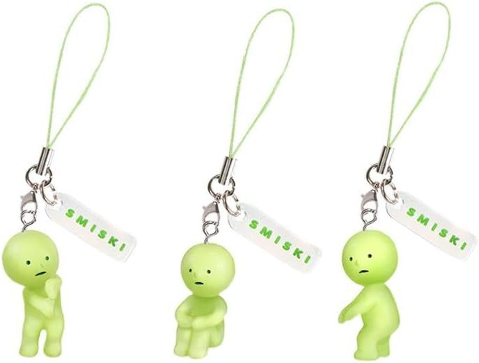 Smiski Strap Accessory - Series 1, Glow in The Dark Charm Accessory (1) Assorted Sealed Blind Box Original Mini Figure