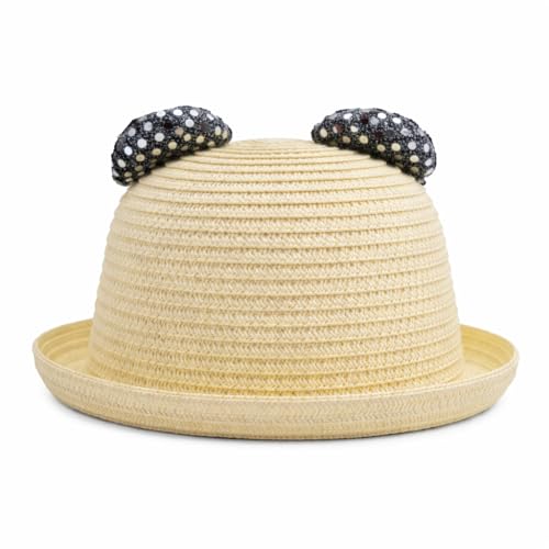 Image of VRITRAZ Baby Boy's and Girl's Kids Children Cute Printed Cartoon Gift Summer Fancy Dress Straw Fasion Hat Cap 1
