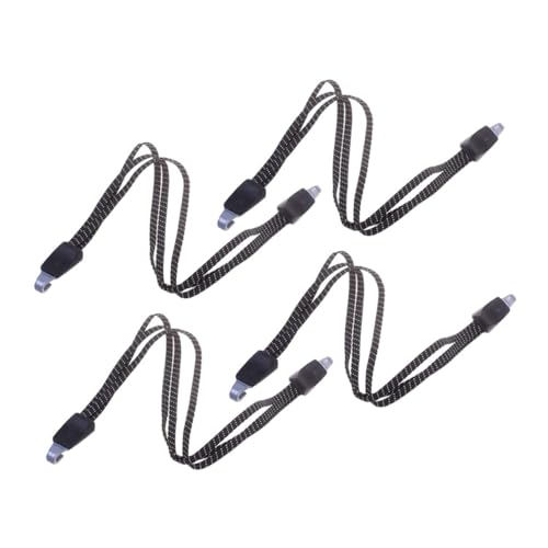 ibasenice 4pièces Lot de Sangles Élastiques pour Bagages avec Crochets Corde Élastique Caoutchouc pour Vélo et Multiples Usages