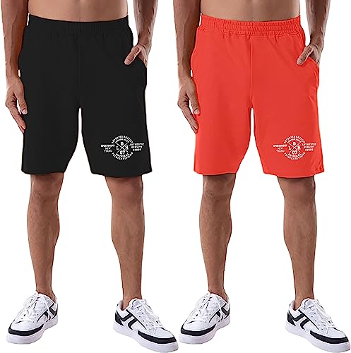 Image of London Hills Shorts Pant for Men Cotton Blend with Side Pockets | Shorts for Men | Half Pant for Man | Shorts' for Mens Stylish | Gym Short's for Man Workout | Boxer Shor'ts for Man's | Green, Navy