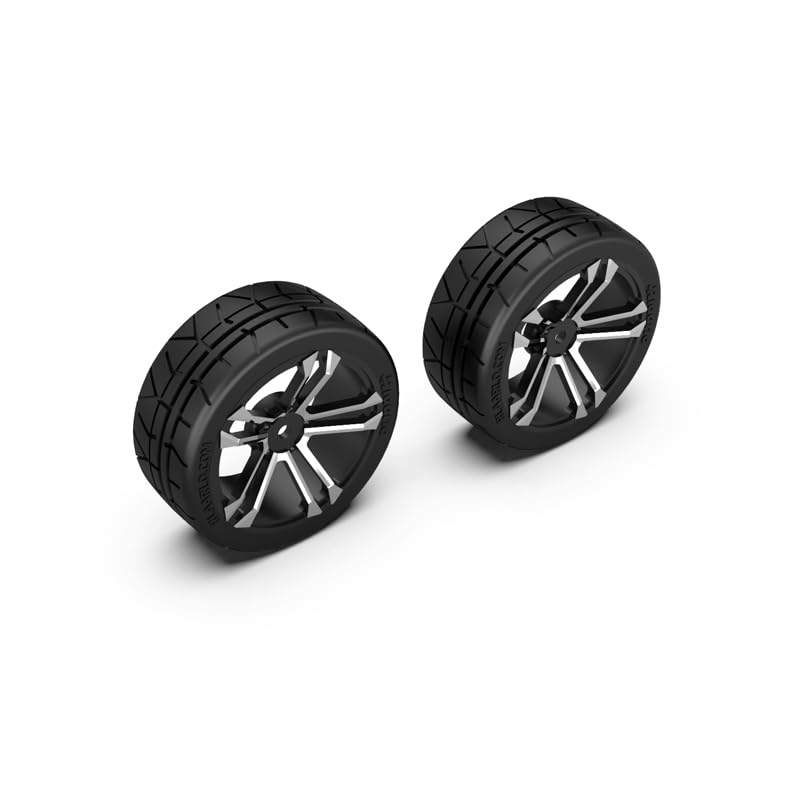 R10113 0.1 Inch RC Car Wheels for AK-917 Gaming Console Wheel Set, Compatible with RC Cars