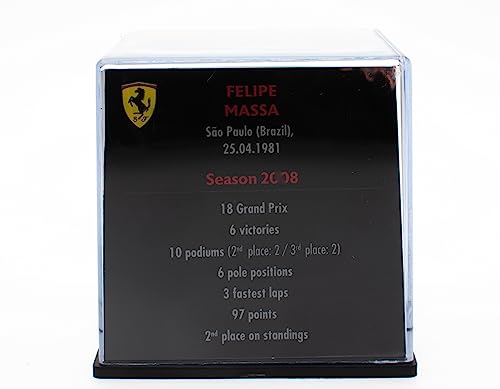OPO 10 - Formula 1 Helmet Compatible with Ferrari F1: Felipe Massa 2008-1/5 Scale - CAS12, Multicolor - Image 2