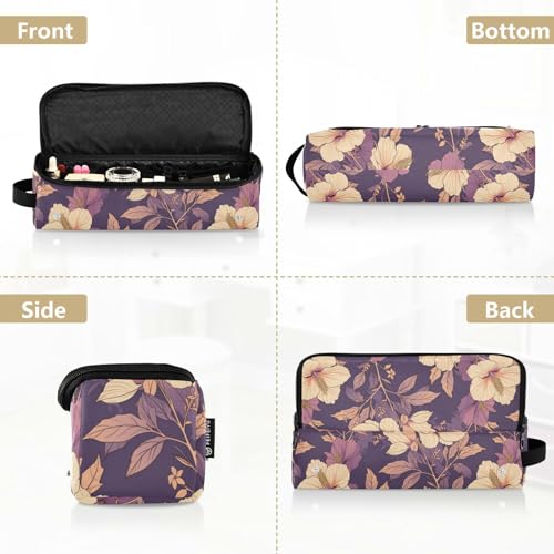 Bolsa de viaje para herramientas de cabello Hibiscus Florals con tapete resistente al calor y organizador de accesorios para planchas, rizadores y secadores miniatura 5