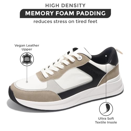 Project Cloud Mens Shoes – Memory Foam Insole Walking Shoes for Men – Comfortable Non Slip Mens Sneakers - Lightweight Casual Sneakers for Men – Stylish Everyday Footwear (Kurt)2