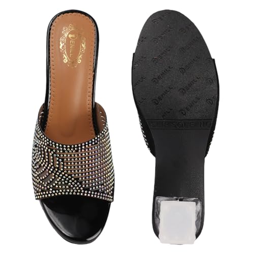 Image of Denill Women Stylish Fancy and Comfort Trending Heel Fashion Sandal Women & Girl