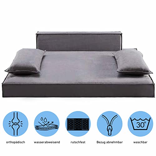 HomeConic Hundebett orthopädisch mittelgroße Hunde - Memory Schaum Hundesofa, Hundebett waschbar, Schlafplätze & Möbel für Hunde, Katzenbett flauschig, Orthopedic Dog Bed Pets