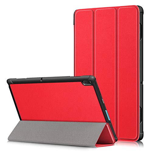 AKNICI Case for Lenovo Tab E10 10.1 Inch HD Tablet, Ultra Slim Lightweight Smart Shell Stand Cover with Auto Wake & Sleep for Lenovo Tab E10 (TB-X104F) 10.1" Tablet 2019 Release (Red)