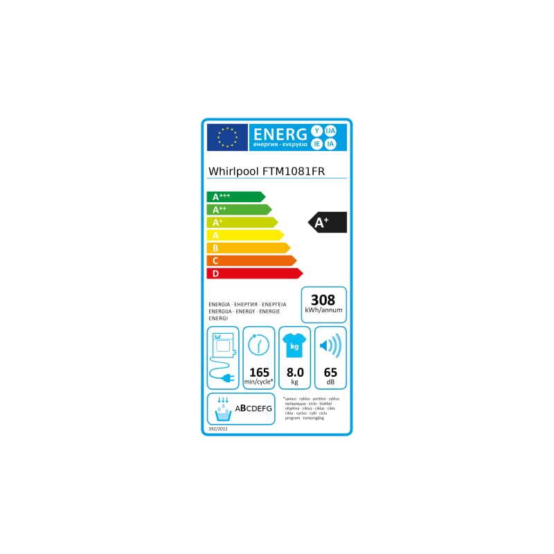 Sèche-linge Pompe À Chaleur Avec Condenseur 60cm 8kg - FFTM1081FR