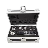 JARYANNIX F1-Grade Calibration Weight Kit Precision 1mg-200g 304 Stainless Steel Lab Weights with Space-Saving Case, 25pcs for Scientific Industrial Educational Use