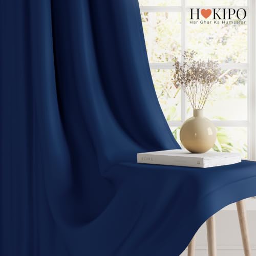 Image of HOKIPO Midnight True Blackout Curtains 7 Feet Long 1 Panel, Royal Blue