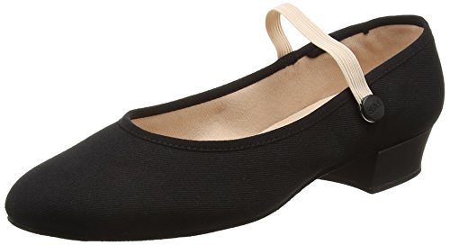 Zapatos de jazz niñas de lona flexible Bloch Accent Canvas para mayor libertad