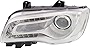 Evan-Fischer Headlight Assembly Compatible with 2015-2017 Chrysler 300 Halogen Chrome Interior Driver Side