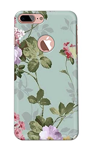 Image of Printed Hard Back Cover Case for Apple iPhone 7+ Plus Logo | iPhone 8+ Plus Logo Back Cover (Floral Painting) -1302