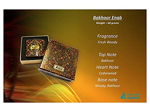 A Asgharali Bakhoor Enab Incense - Arabian Bukhoor - Use On Charcoal Incense Burner Or Electric Incense Burner 40Gm #TOP1