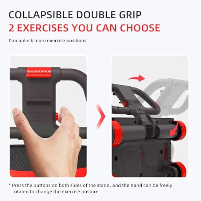 FIAMERMOR 2025 AB Roller Wheel - 4 wheel elbow support abdominal wheel automatic rebound abdominal fat burning weight loss core training equipment home/gym