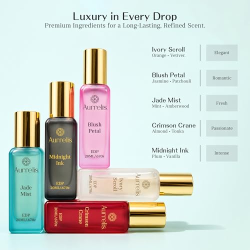 Image of Aurrelis Gongbi Collection Perfume Set (Pack of 5 x 20ml) | Luxury Mini Fragrance Gift Set for Men & Women | Long Lasting Premium Extrait De Parfum Combo (100ml)