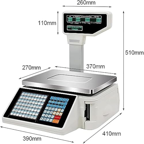 Báscula Digital con Código de Barras y Doble Pantalla LCD miniatura 2