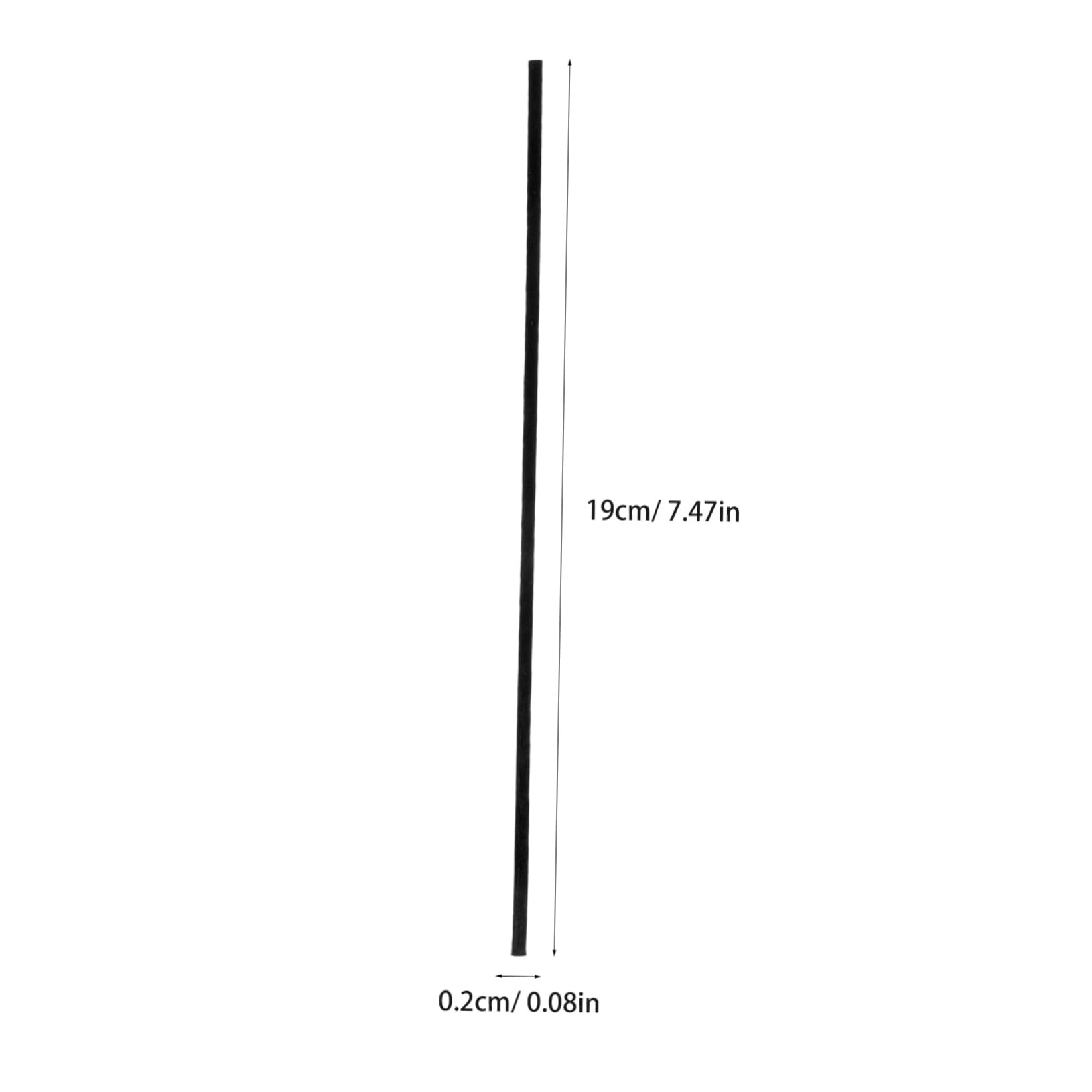 TEHAUX 100pcs Fiber Aroma Reed Diffuser Sticks for Essential Oils DIY Scent Diffuser Refill Black Fiber Sticks for Fragrance and Decor Easy to Use Continuous Aroma Release