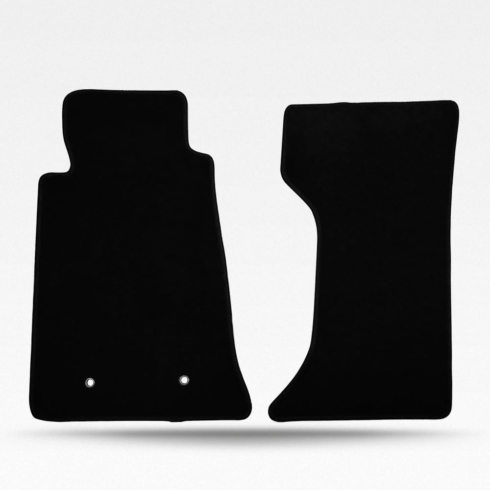 MODILOVER Car Floor Mat, Compatible with 2006-2015 Mazda Miata MX-5, Nylon Black Floor Liner Carpet Set, 2PCS