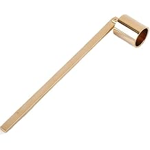 Candle Extinguisher Snuffer - Candle Snuffer Wick Snuffer - Top Swivel Head - Candle Flame Put Out Snuffer for Tea Light Candles, Wedding Altar, Fireplace, Church, Wedding, Gold