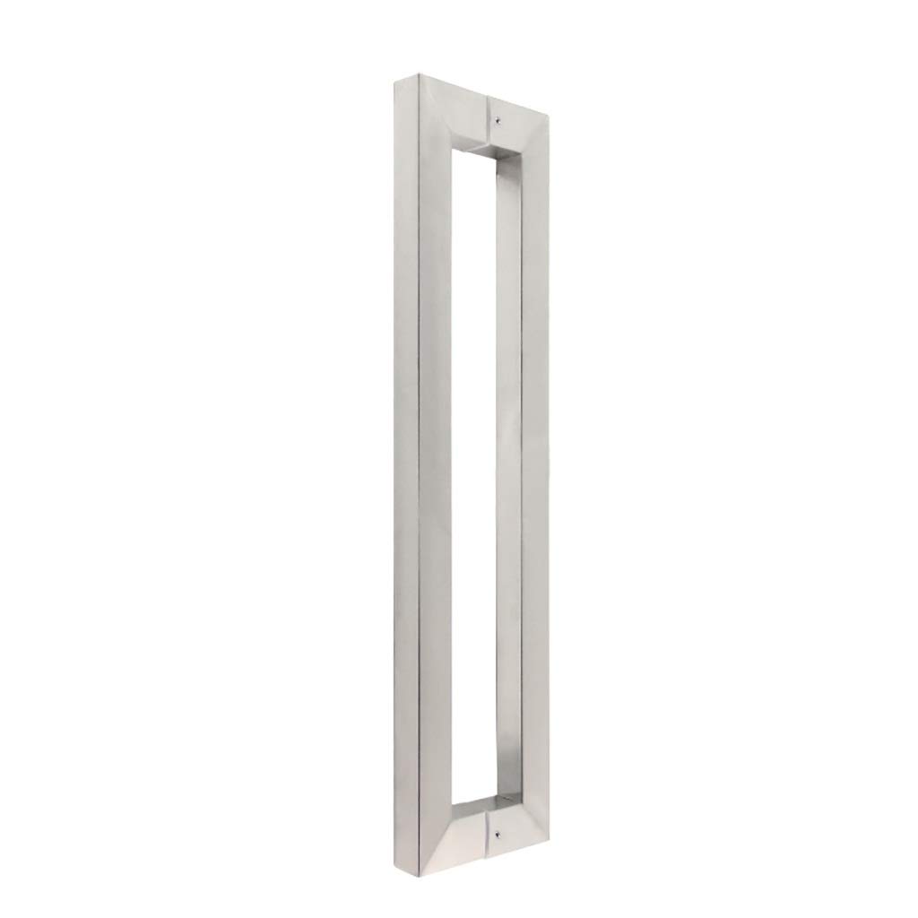 Poignée de porte en verre haut de gamme en acier robuste tube carré 1m