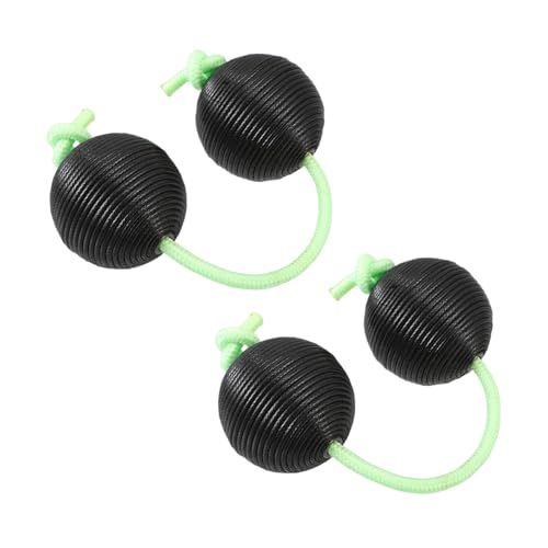 HANABASS Egg Shape Hand Percussion Instruments Rhythm Maracas Soft Wooden Musical for Boys and Girls and Adults