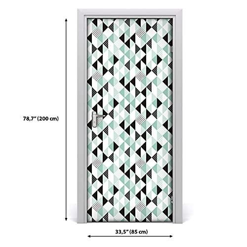 Papel autoadhesivo puertas 85x200 cm impermeable hojas decorativo DIY 3