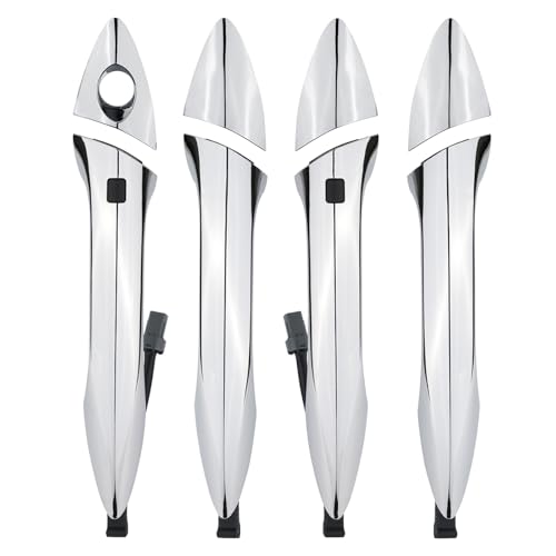 HFQPCO Chrome Exterior Door Handle Compatible with Hyundai Elantra 2011-2016