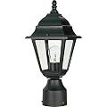 NUVO 60/548 Outdoor Post Lantern, 14 x 6 Inches, 60 Watts/120 Volts, Black