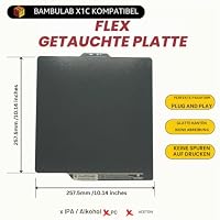 Tofelf kompatibles strukturiertes Federstahlblech 257 x 257 mm für Bambulab X1C, X1E, P1P, P1S, A1 3D-Drucker – Ansicht 2