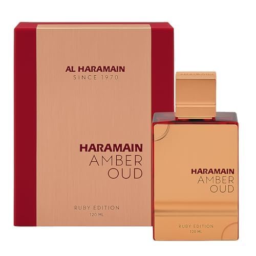 Image of inchAl Haramain Amber Oud Eau De Parfum Spray - Unisex Arabian Perfume for Men & Women | Long-Lasting Fragrance (120ml, Ruby Edition) inch