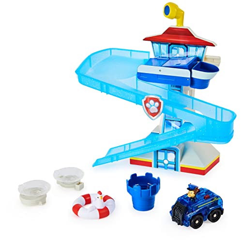 Paw Patrol, Adventure Bay Bath Playset With Light-Up Chase Vehicle, Bath Toy For Kids Aged 3 And Up #TOP4