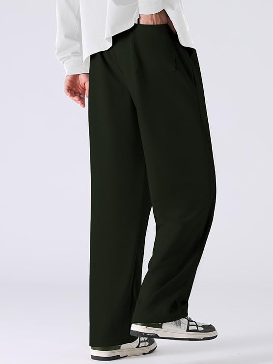 Image of GRECIILOOKS Men's Loose Mid Rise Regular | Sports Stylish Track Pant | Trouser (Available in Plus Size)