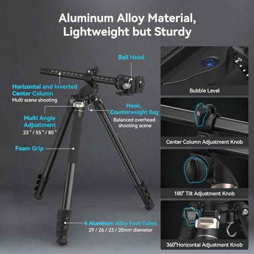 Image of SmallRig 72.8 inch / 200cm Horizontal Overhead Camera Tripod CT200