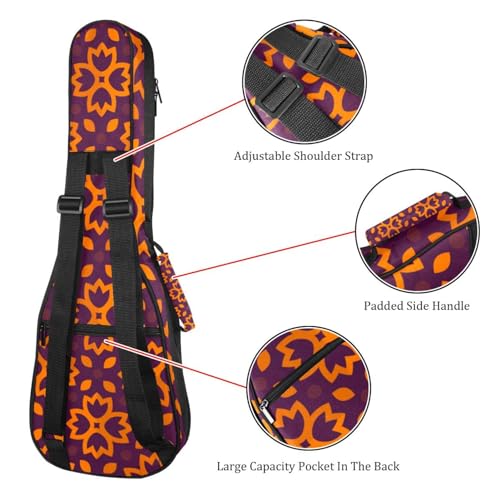 JRHEJTHH Housse imperméable pour ukulélé en tissu Oxford durable et élégant avec sac de rangement Motif fleurs et papillons Jaune, Multicolore., 25.9x9x3.1in/66x23x8cm, Moderne - Les Beatles, Paul McCartney, John Lennon, RIngo Starr, George Harrison JRHEJTHH Housse imperméable pour ukulélé en tissu Oxford durable et élégant avec sac de rangement Motif fleurs et papillons Jaune, Multicolore., 25.9x9x3.1in/66x23x8cm, Moderne – Image 4